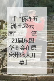 “侨连五洲·七彩云南”——第21届东盟华商会在德宏州盛大开幕